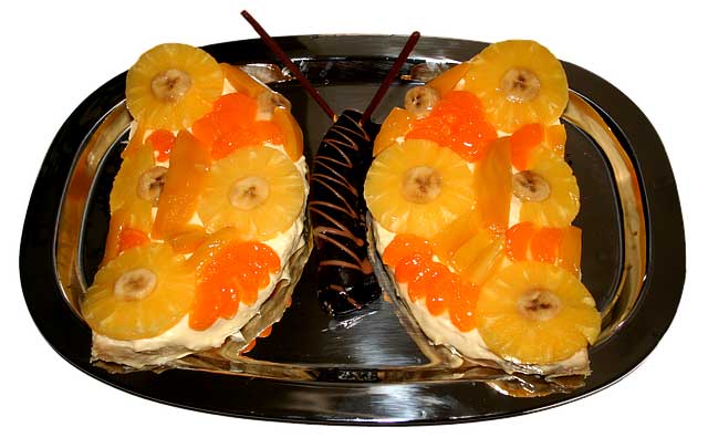 Желейный торт с ананасами