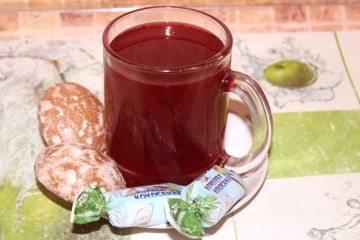 Кисель в стакане